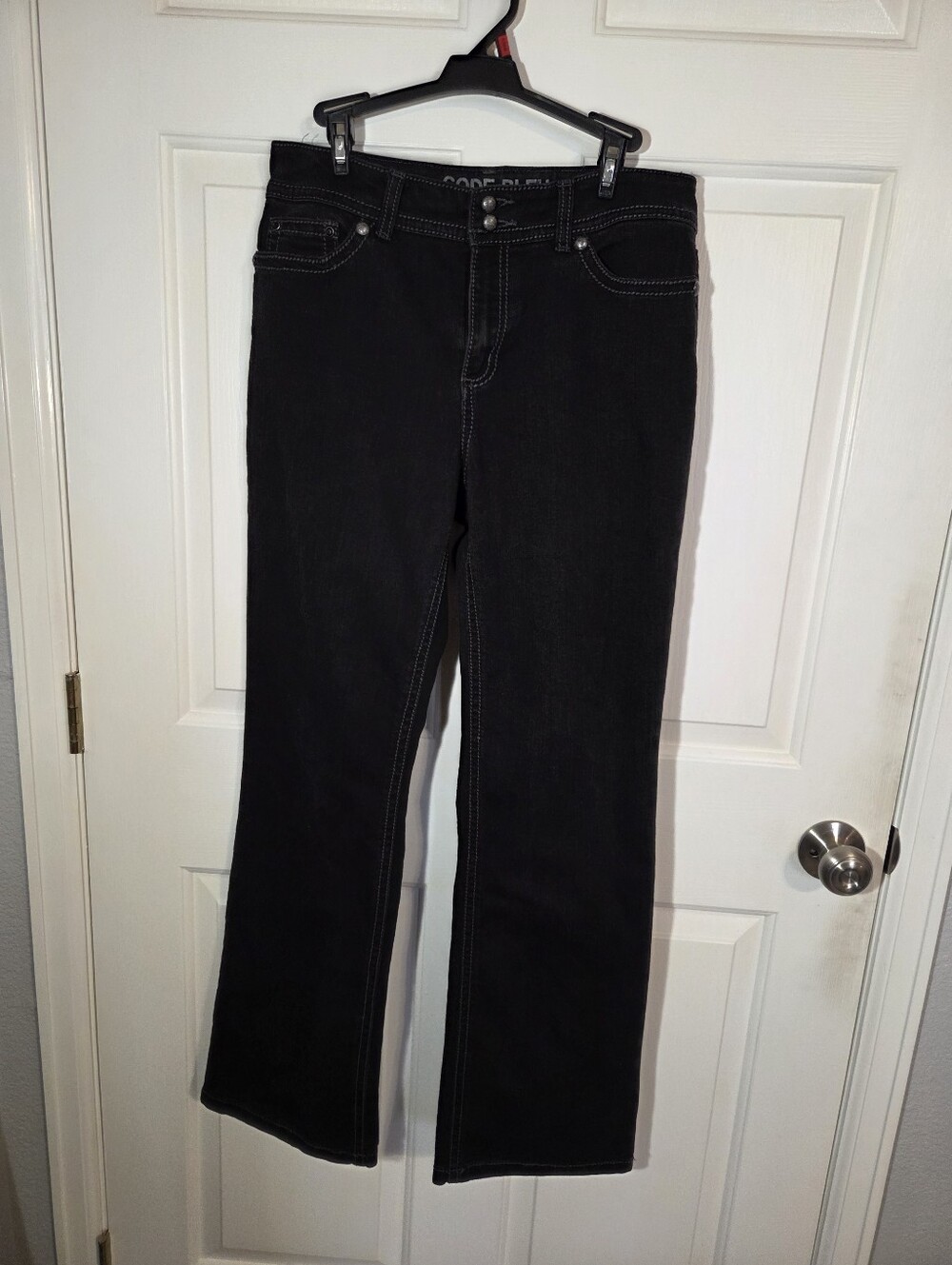 Code Bleu Annette Bootcut Jeans Size 10/29 Black Denim